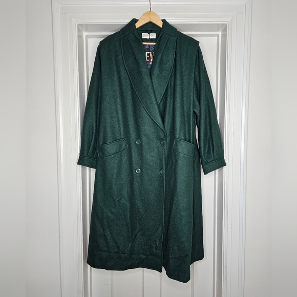 VTG 80s Bryant Park Shawl Collar Coat - Picture 9 of 9